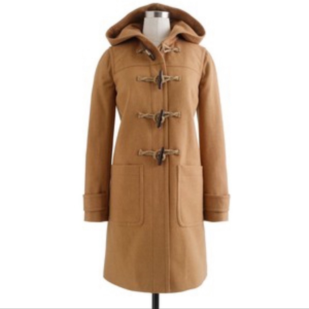 J Crew Toggle Coat, Wool Cashmere Blend, 6